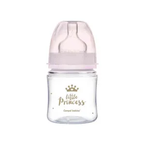 CANPOL BABIES FLASICA 120ML SIROKI VRAT, PP - ROYAL BABY 35/233 PINK 