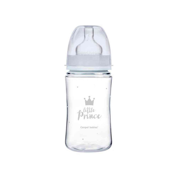 CANPOL BABIES FLASICA 240ML SIROKI VRAT, PP - ROYAL BABY 35/234 BLUE 