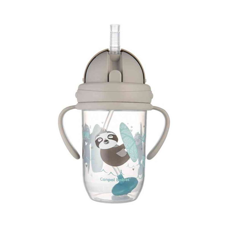 CANPOL BABIES NON-SPILL SPORTSKA SOLJA SA SLAMCICOM (TEG) 270ML 56/606 EXOTIC AN