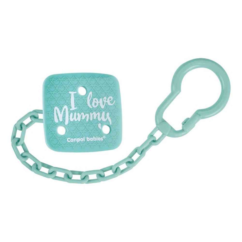 CANPOL BABIES LANAC ZA VARALICU I LOVE MUMMY (0M I ) - GREEN 2/434