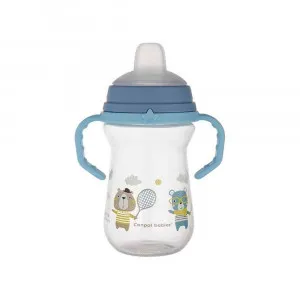CANPOL BABIES SOLJA BONJOUR PARIS 250ML SA SILIKONSKIM KLJUNOM (56/613) - BLUE 
