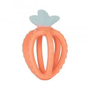 CANPOL BABIES 3D GLODALICA - SILICON STRAWBERRY - 80/400 - ORANGE 