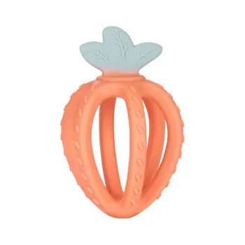 CANPOL BABIES 3D GLODALICA - SILICON STRAWBERRY - 80/400 - ORANGE