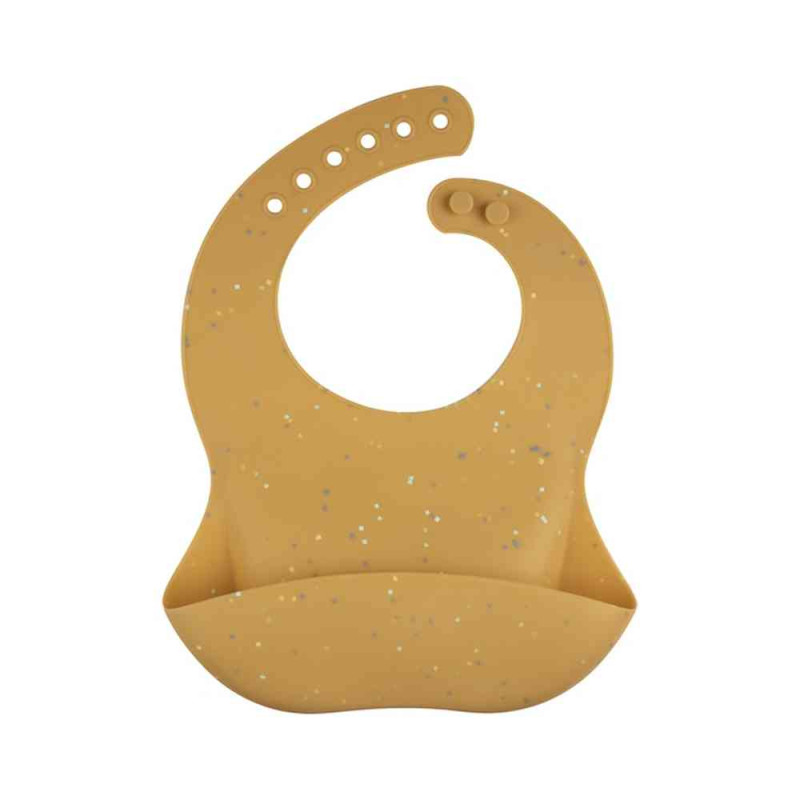 CANPOL BABIES SILIKONSKA PORTIKLA SA DZEPOM DOTS 51/029 YELLOW