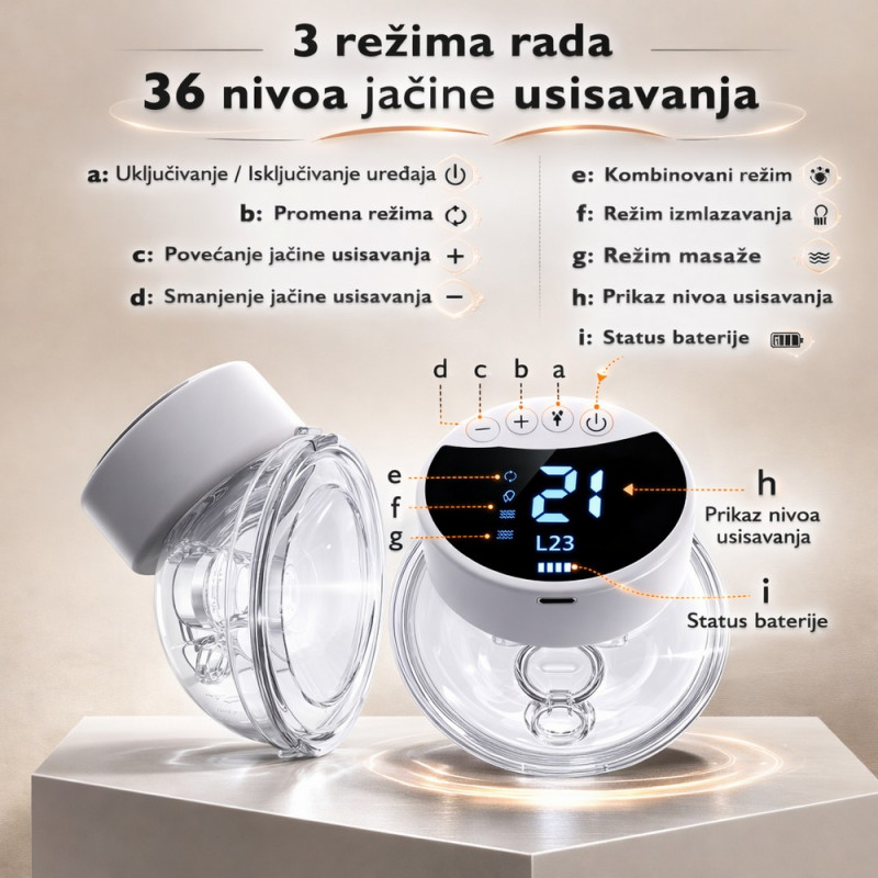 BBO ELEKTRICNA PUMPICA ZA GRUDI - HANDS FREE 