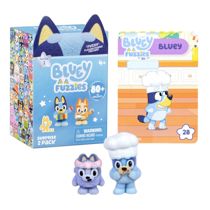 BLUEY FUZZIES 2PACK CDU 