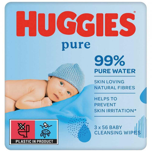 HUGGIES VLAZNE MARAMICE PURE, 3X56 KOM 