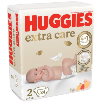 HUGGIES PELENE EXTRA CARE 2, 3 - 6 KG,24 KOM 