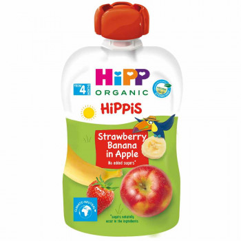 HIPP POUCH JABUKA, BANANA I JAGODA 100G 
