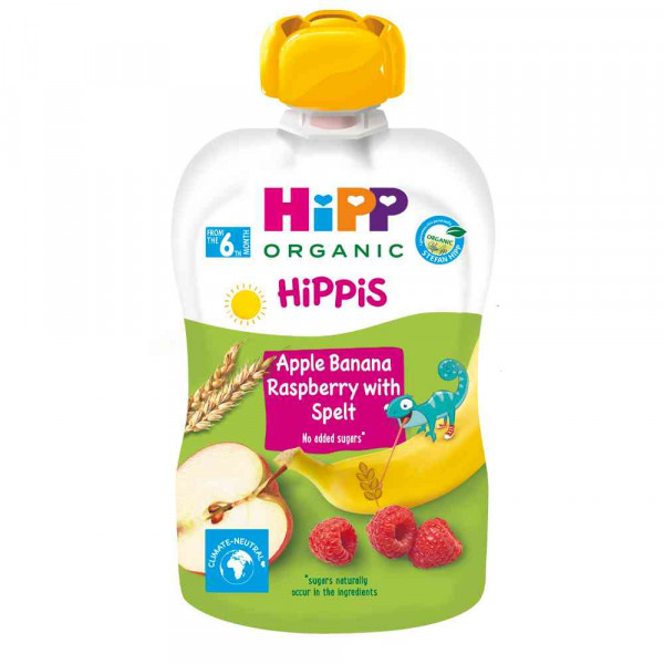 HIPP POUCH JABUKA, BANANA, MALINA SA INT.ZIT. 100G 
