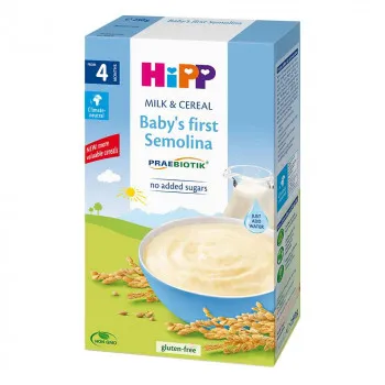 HIPP INSTANT KASA MLEKO I ZITARICE-BEBINA PRVA KASICA 250G 4M+ 