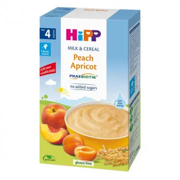 HIPP INSTANT KASA MLEKO I ZITARICE-BRESKVA I KAJSIJA 250G 4M+ 