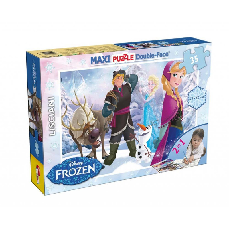 LISCIANI PUZZLE FROZEN PLAYING IN THE ICE 2U1 SLOZI I OBOJI 46867