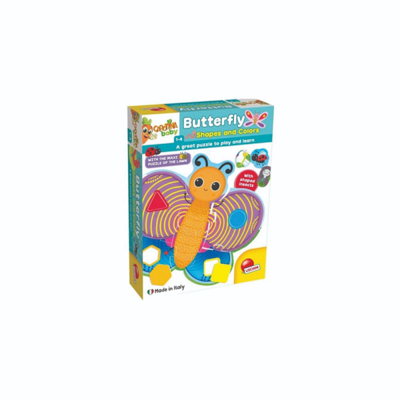 LISCIANI CAROTINA EDUKATIVNA SLAGALICA BABY BUTTERFLY BOJE I OBLICI