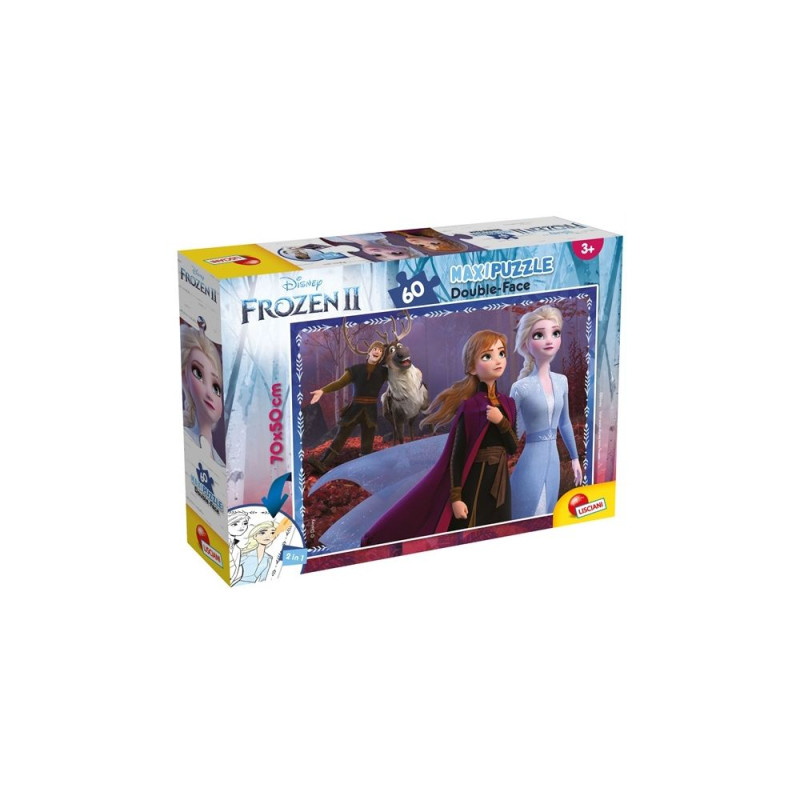 LISCIANI SLAGALICA LISCIANI 60PCS MAXI FROZEN II SISTERS 2U1 SLOZI I OBOJI 