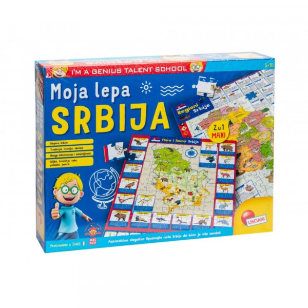 MALI GENIJE SR EDUKATIVNA SLAGALICA MOJA LEPA SRBIJA LISCIANI 