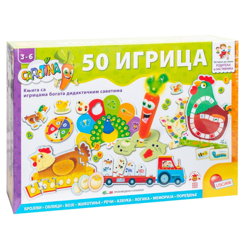 CAROTINA SR EDUKATIVNA IGRA 50 EDU IGARA LISCIANI 