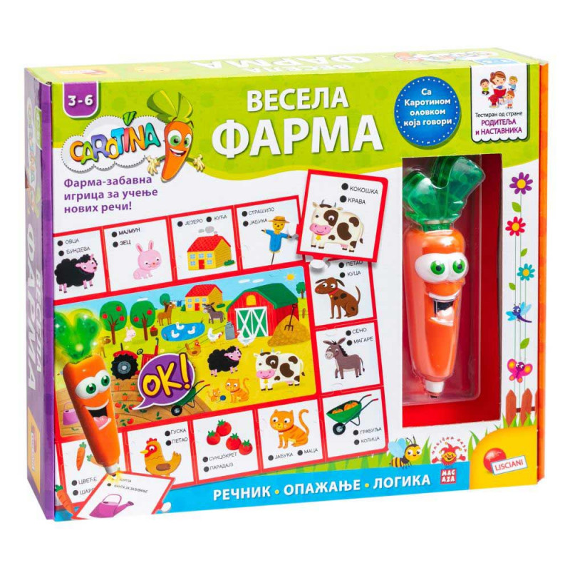 CAROTINA SR EDUKATIVNA IGRA FARMA LISCIANI 