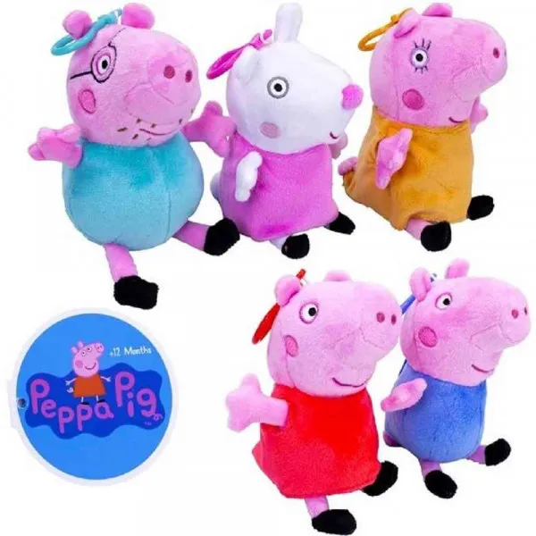 PEPPA PRASE PLIŠ IGRAČKA COINPURSE ASS 15CM 