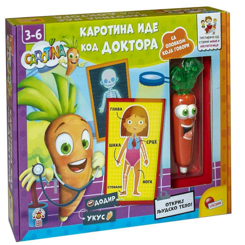 LISCIANI CAROTINA SR EDUKATIVNI SET KAROTINA IDE KOD DOKTORA