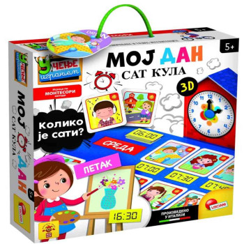 LISCIANI MONTESSORI EDUKATIVNA IGRA - MOJ DAN SAT KULA 