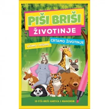 EDUKATIVNE KARTICE PISI BRISI ZIVOTINJE 