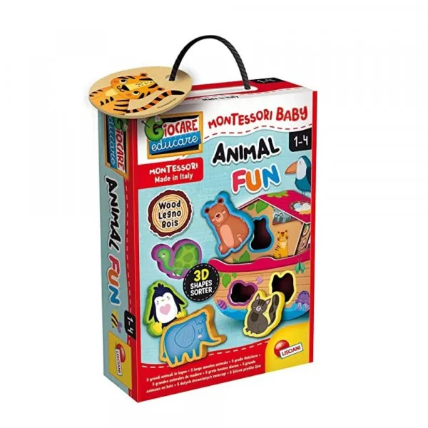 LISCIANI MONTESORI EDUKATIVNA KUTIJA ANIMAL FUN 