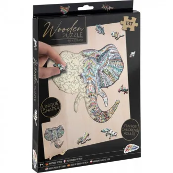 MAGAZA DRVENA PUZZLE SLAGALICE SLON 