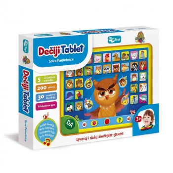 MILLA TOYS DECIJI TABLET SOVA PAMETNICA 