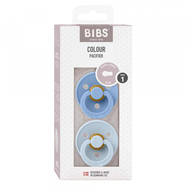 BIBS VARALICA KAUCUK BLUE & SKY BLUE 0-6M