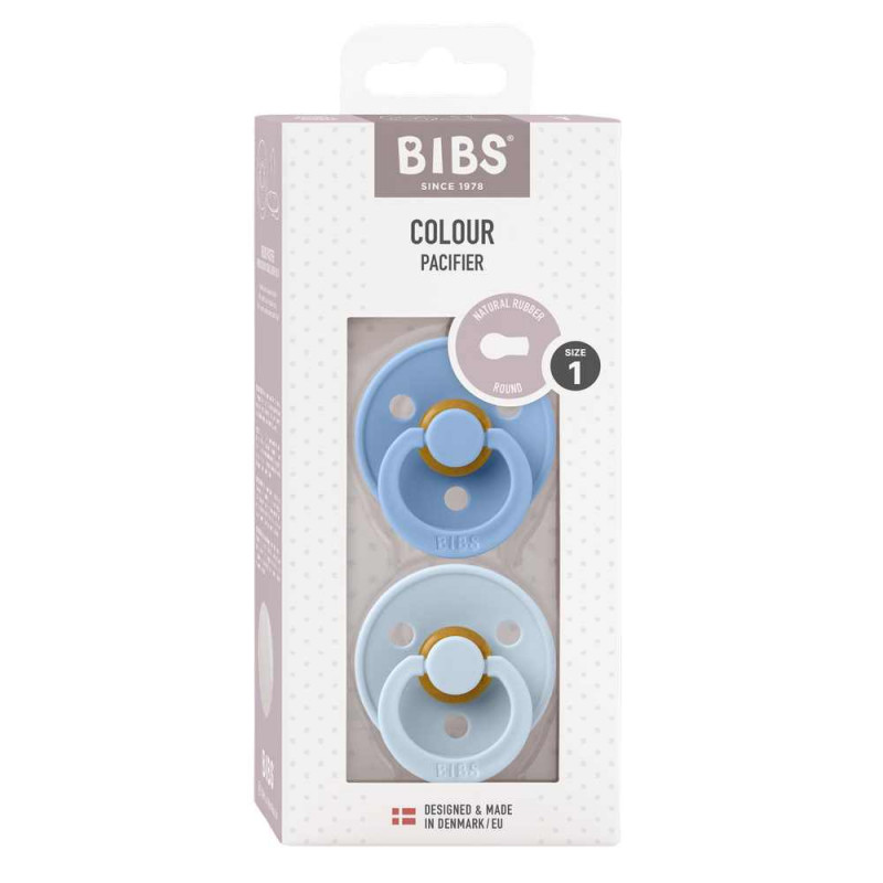 BIBS VARALICA KAUCUK BLUE & SKY BLUE 0-6M