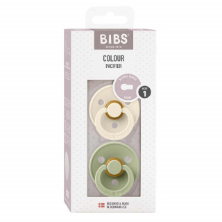 BIBS VARALICA KAUCUK SAGE & IVORY 0-6M