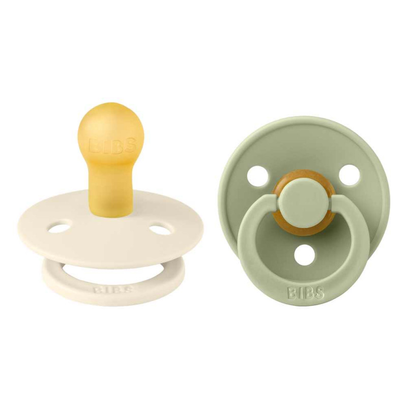 BIBS VARALICA KAUCUK SAGE & IVORY 0-6M
