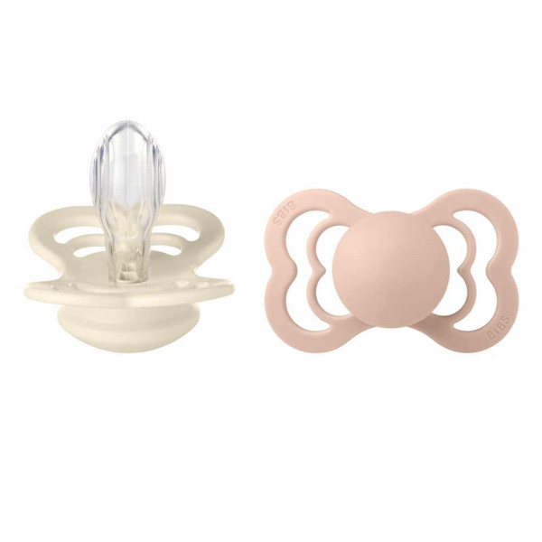 BIBS VARALICA SILIKON SUPREME BLUSH & IVORY 6-18M