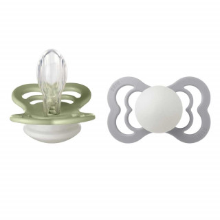 BIBS VARALICA SILIKON SUPREME SAGE NIGHT & CLOUD NIGHT 6-18M