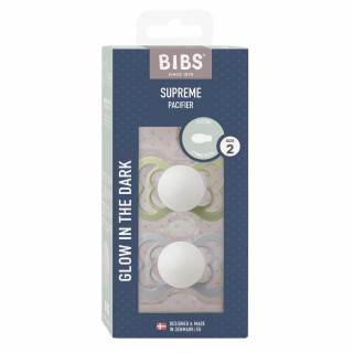 BIBS VARALICA SILIKON SUPREME SAGE NIGHT & CLOUD NIGHT 6-18M