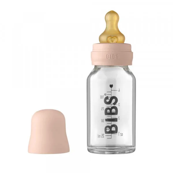 BIBS STAKLENA FLASICA 110ML BLUSH 