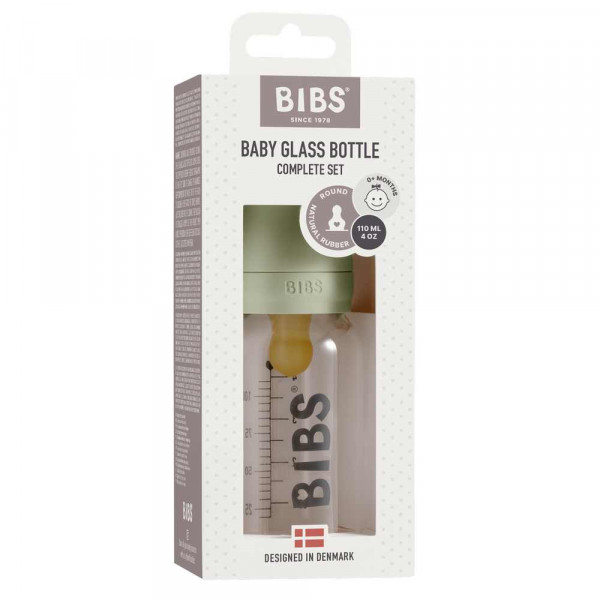BIBS STAKLENA FLASICA 110ML SAGE