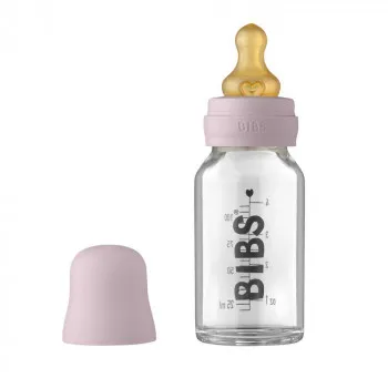 BIBS STAKLENA FLASICA 110ML DUSKY LILAC 