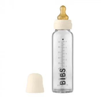 BIBS STAKLENA FLASICA 225ML IVORY 