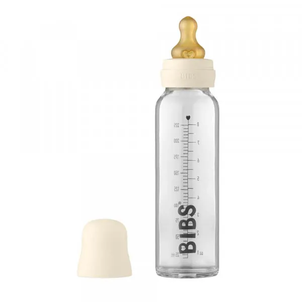 BIBS STAKLENA FLASICA 225ML IVORY 