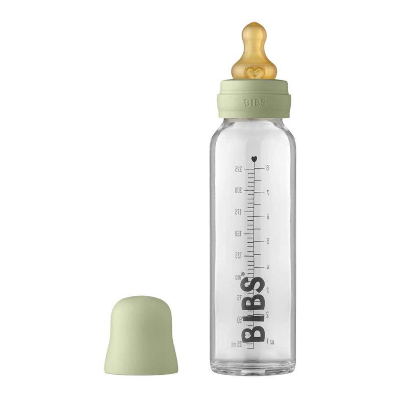 BIBS STAKLENA FLASICA 225ML SAGE