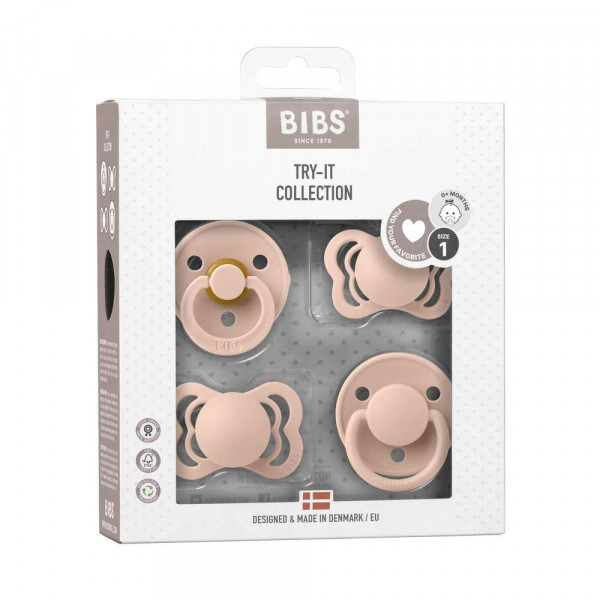 BIBS SET VARALICA TRY-IT PINK