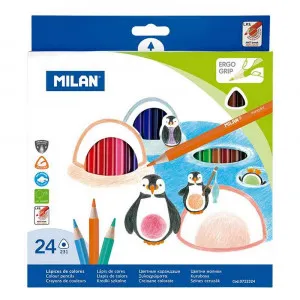 MILAN DRVENE BOJICE 24 KOM TROUGLASTE