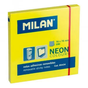 MILAN SAMOLEPLJIVI BLOKCIC ZUTI 76X76MM 100