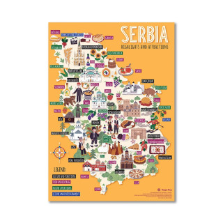 MAGIC MAP PIKTOGRAFSKA PUZZLE MAPA SRBIJE LATINICA 