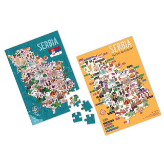 MAGIC MAP PIKTOGRAFSKA PUZZLE MAPA SRBIJE LATINICA 
