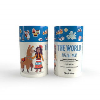 MAGIC MAP PIKTOGRAFSKA PUZZLE MAPA SVETA 