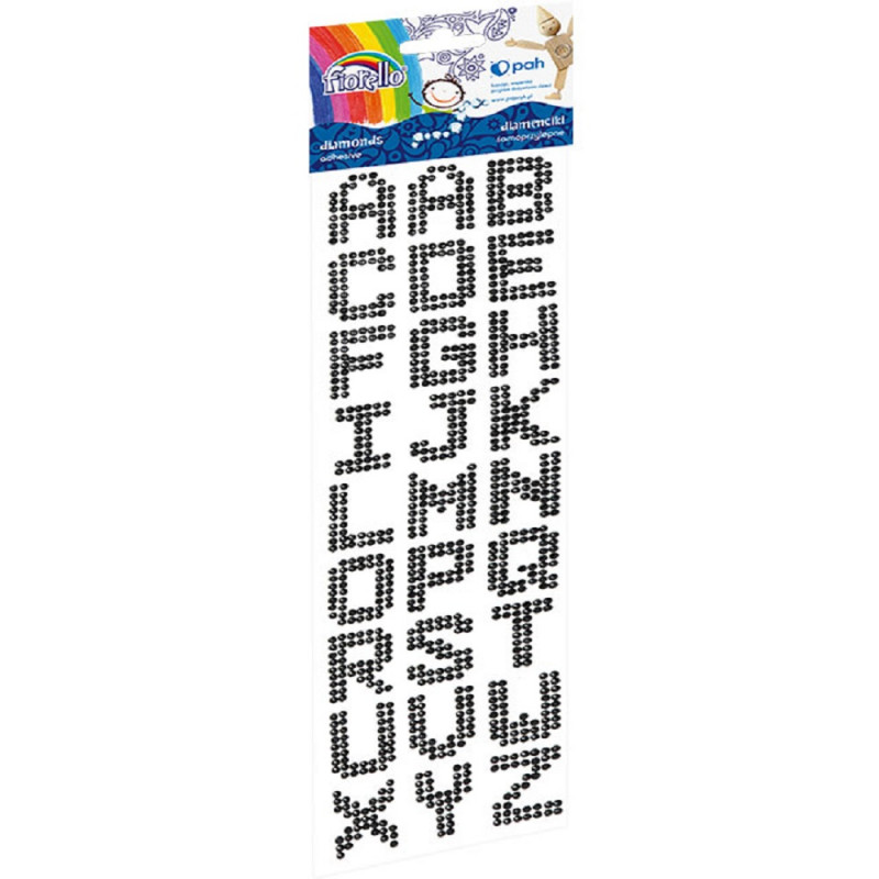 FORELLO DIJAMANT STIKERI SLOVA CRNA GR-DS090-01