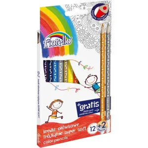 FIORELLO DRVENE BOJICE TROUGLASTE SUPER SOFT 12 BOJA 2 GRATIS